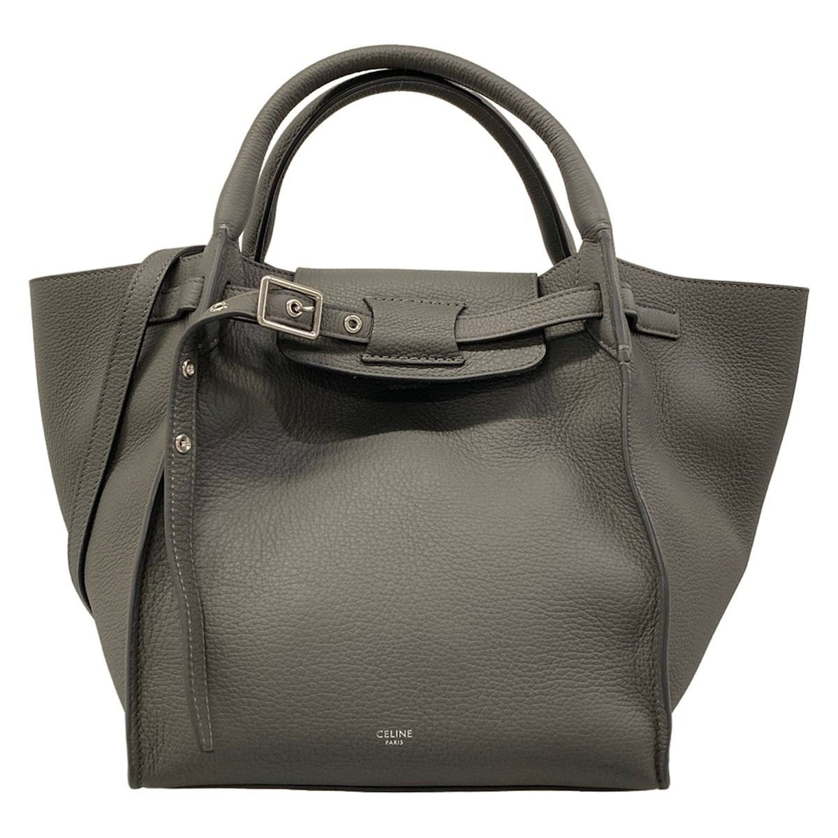 Celine Shoulder Bag Big Small with Long Strap Gray 2-Way