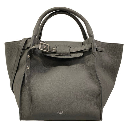 Celine Shoulder Bag Big Small with Long Strap Gray 2-Way