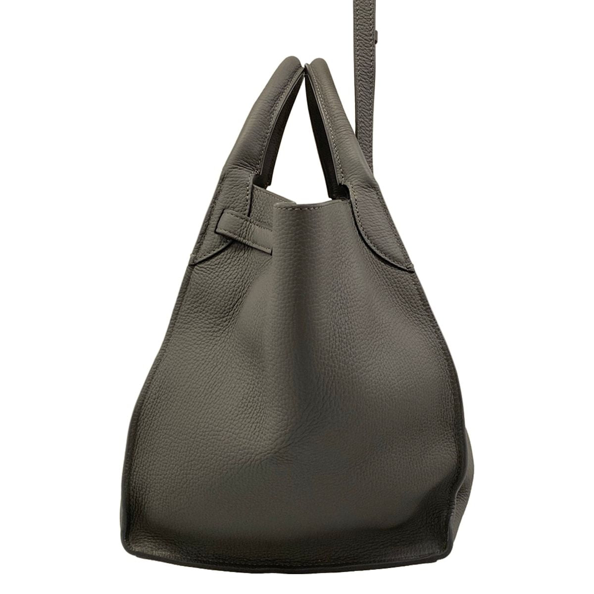Celine Shoulder Bag Big Small with Long Strap Gray 2-Way — view 4