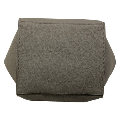 Celine Shoulder Bag Big Small with Long Strap Gray 2-Way — view 5