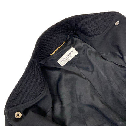 Saint Laurent Paris Jacket Black Ivory Teddy Wool 36 — view 8