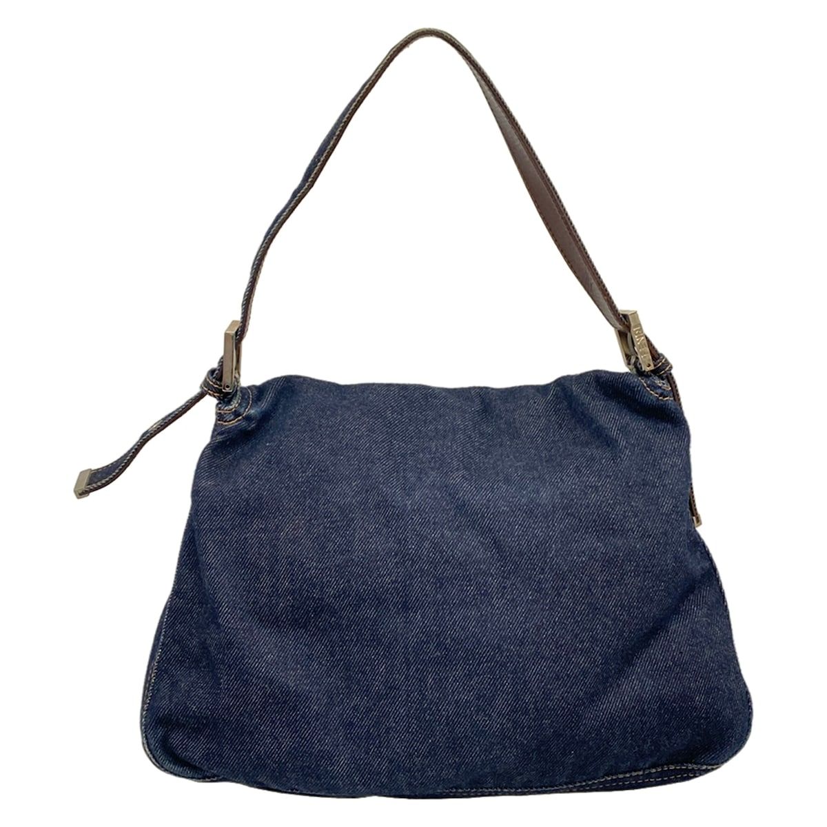 Fendi Handbag Mamma Bucket Blue Leather — view 3