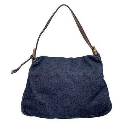 Fendi Handbag Mamma Bucket Blue Leather — view 3