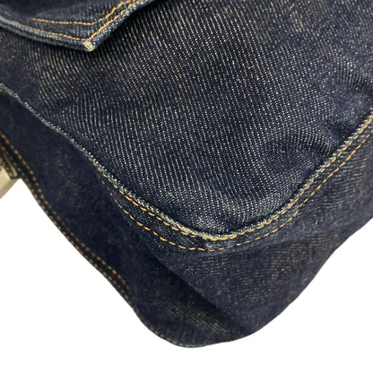 Fendi Handbag Mamma Bucket Blue Leather — view 6