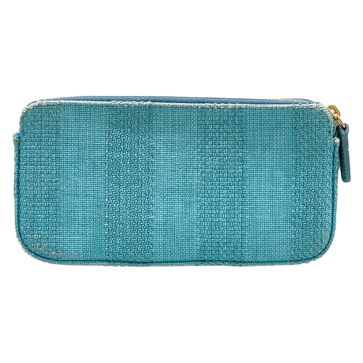 Chanel Wallet Deauville Line Light Blue Chain Gold Shoulder Bag — view 2