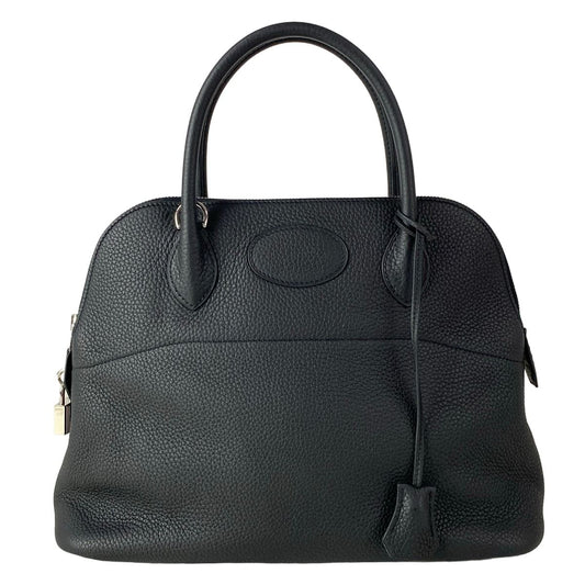 Hermes Handbag Bolide 31 Black Silver