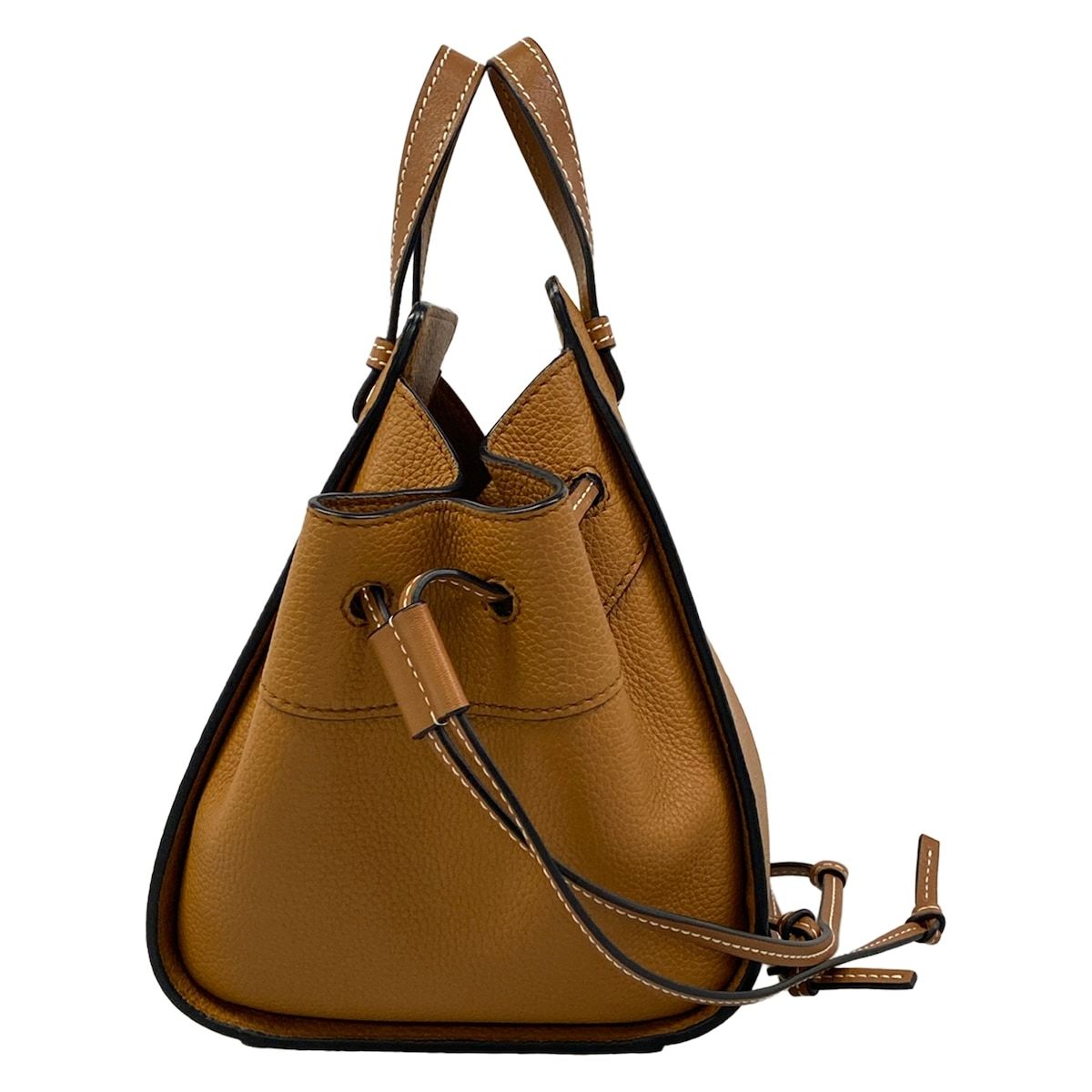 Loewe Handbag Hammock Drawstring Bag Mini 314.12 Brown — view 2