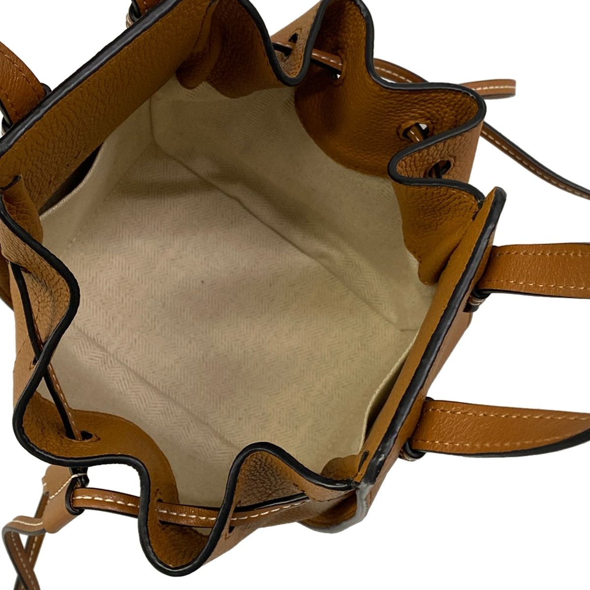 Loewe Handbag Hammock Drawstring Bag Mini 314.12 Brown — view 7