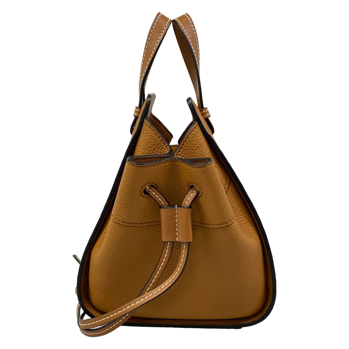 Loewe Handbag Hammock Drawstring Bag Mini 314.12 Brown — view 4
