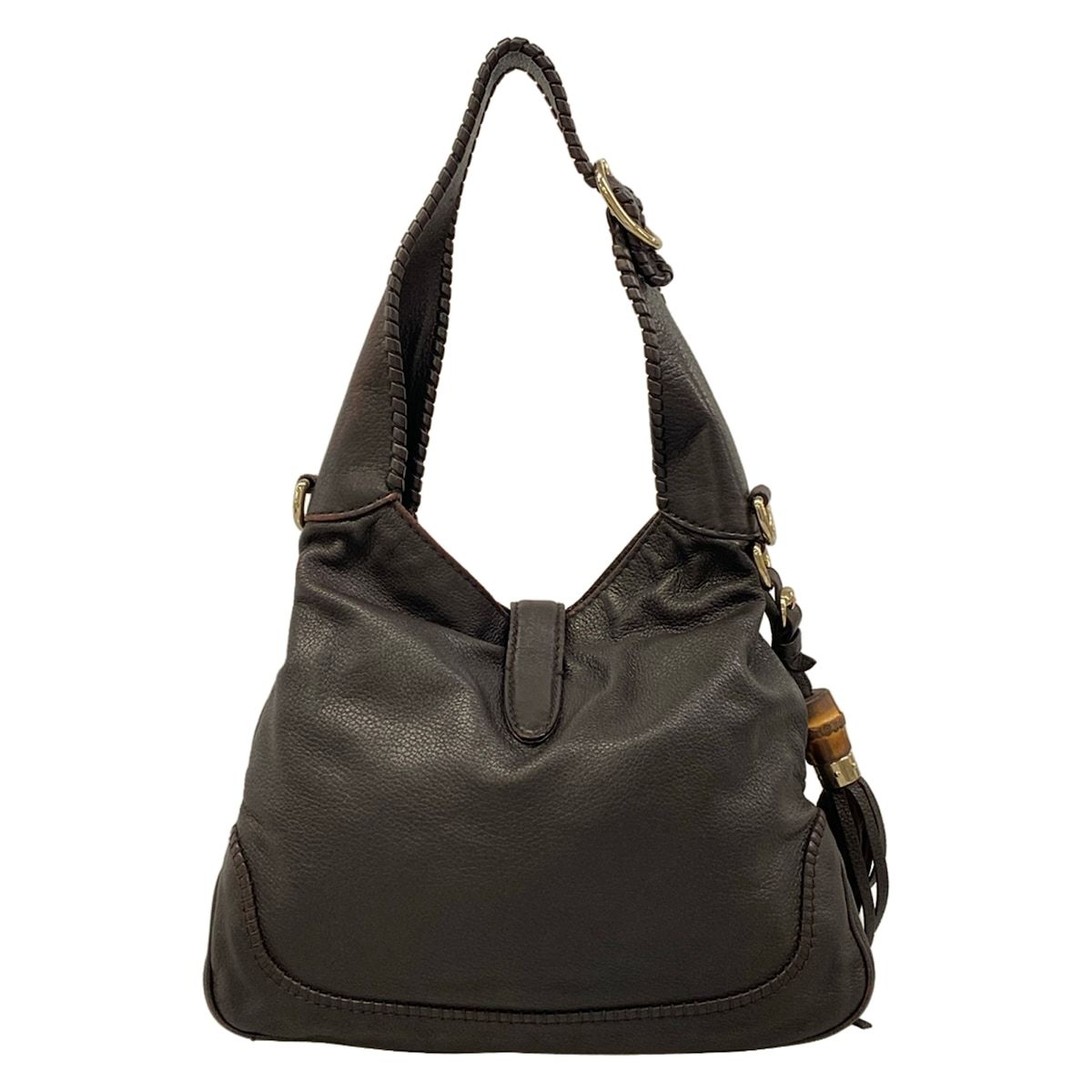 Gucci Shoulder Bag New Jackie Dark Brown Leather — view 3