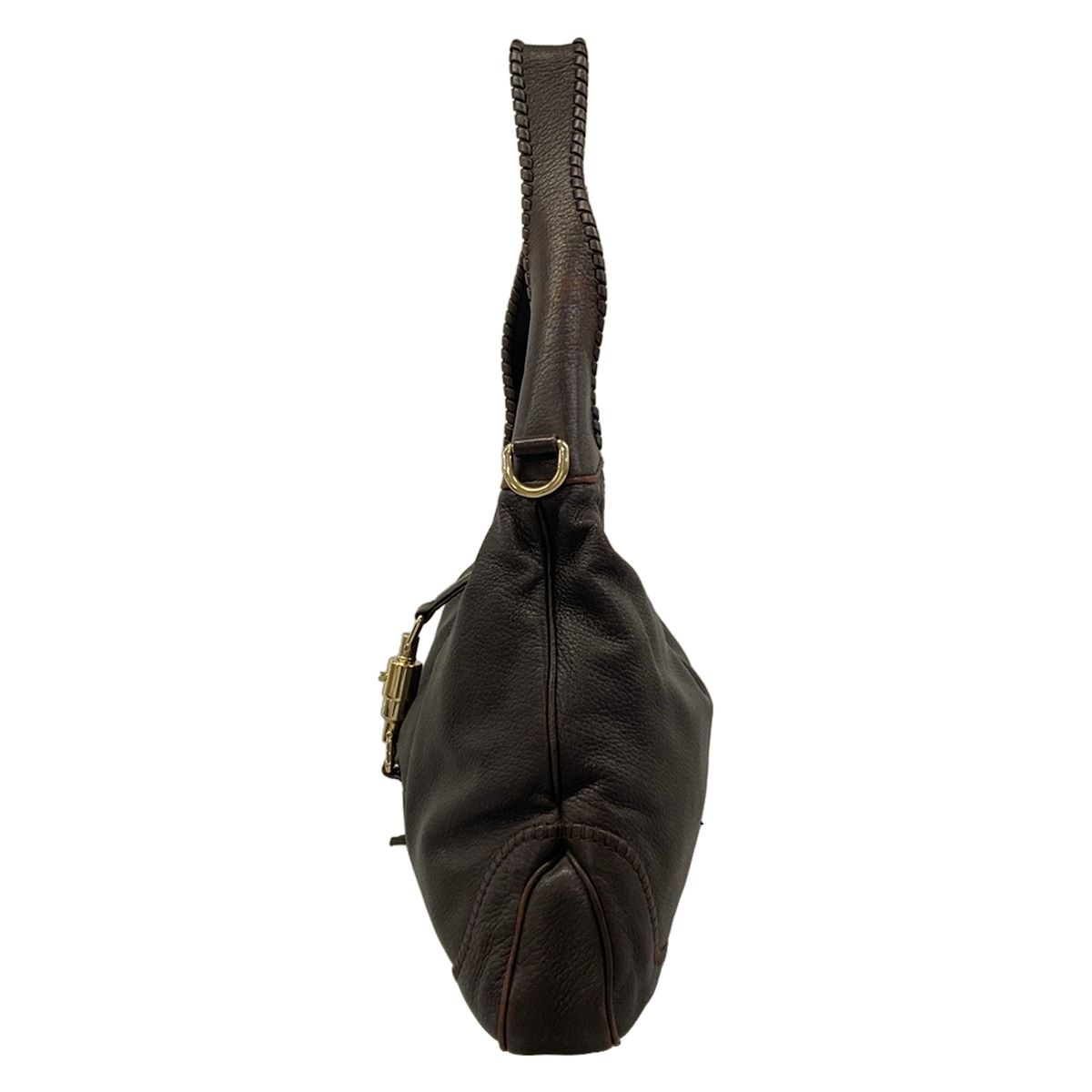 Gucci Shoulder Bag New Jackie Dark Brown Leather — view 4