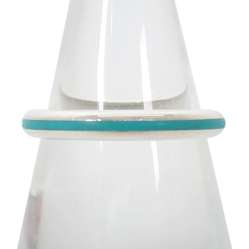 Tiffany & Co Blue Line Enamel Ring