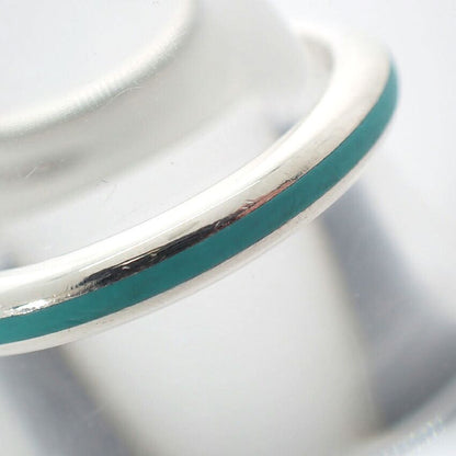 Tiffany & Co Blue Line Enamel Ring — view 3