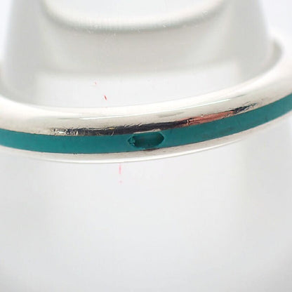 Tiffany & Co Blue Line Enamel Ring — view 2