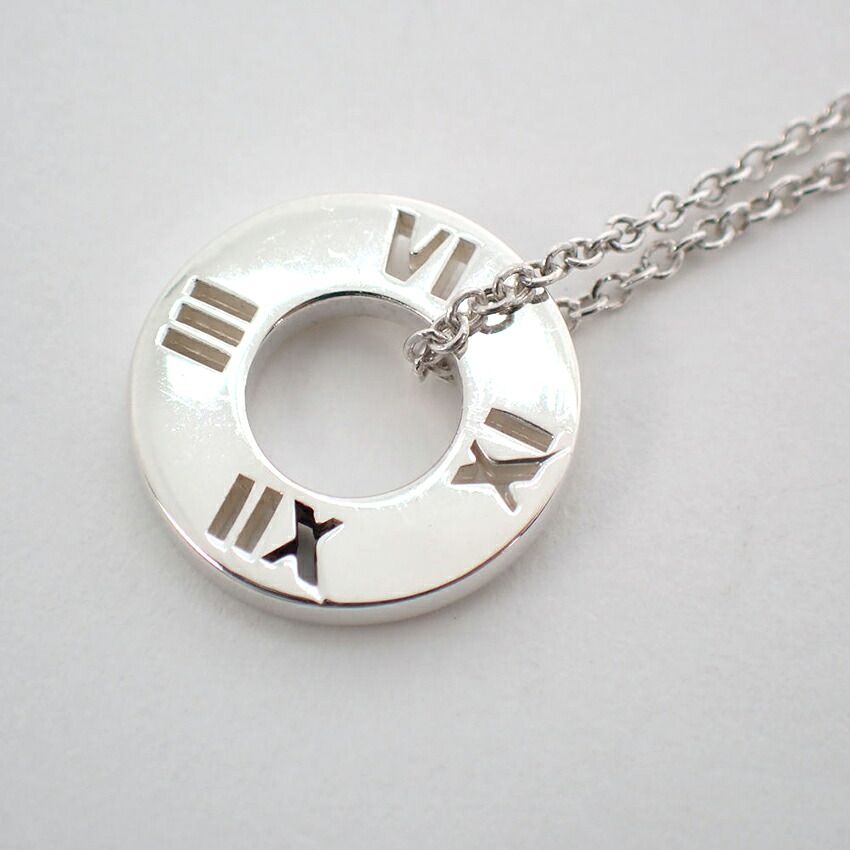 Tiffany & Co Open Atlas Circle Pendant Necklace — view 6