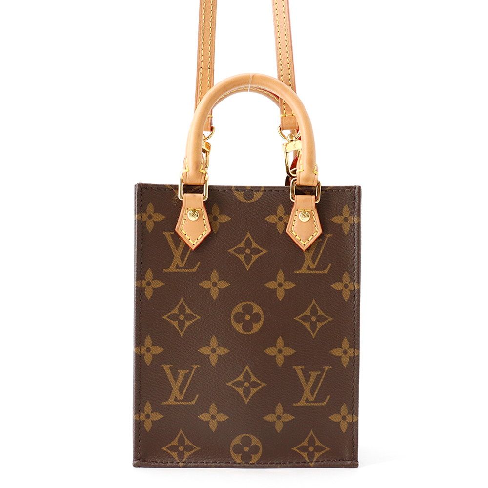 Louis Vuitton Petite Sac Plat Monogram Mini Bag 2-Way