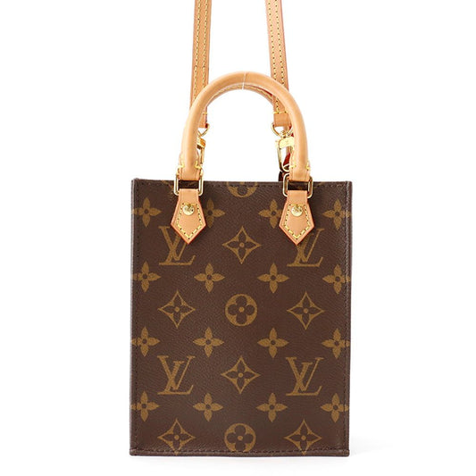 Louis Vuitton Petite Sac Plat Monogram Mini Bag 2-Way
