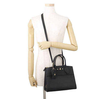 Louis Vuitton Calfskin City Steamer 2-Way Shoulder Bag Black — view 5