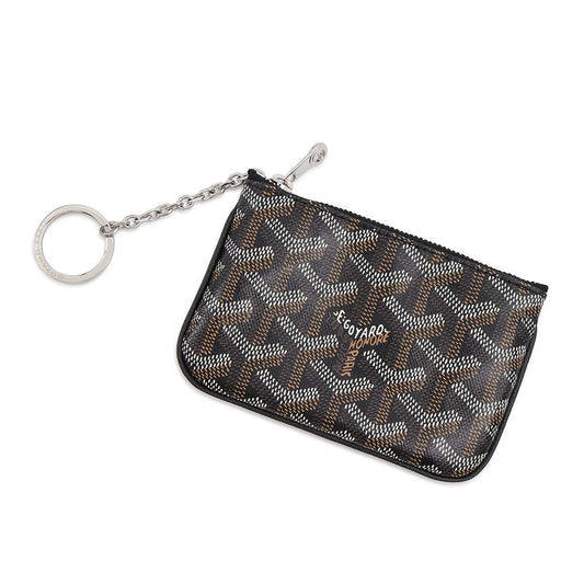 Goyard Pouch Sena Nano Leather Case Black