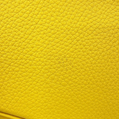 Hermes Handbag Picotin Lock PM Jaune Ambre Silver Taurillon Clemence — view 8