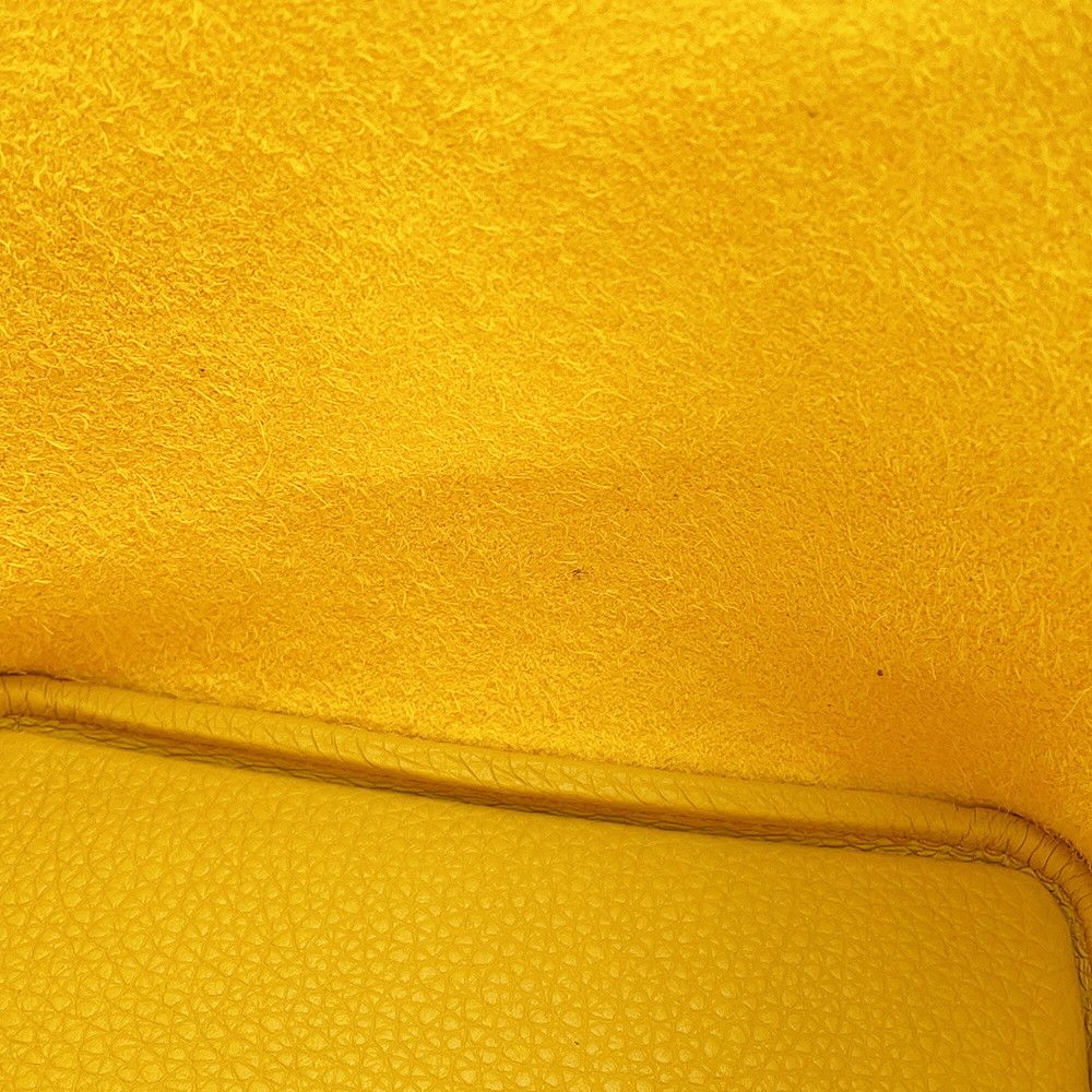 Hermes Handbag Picotin Lock PM Jaune Ambre Silver Taurillon Clemence — view 6