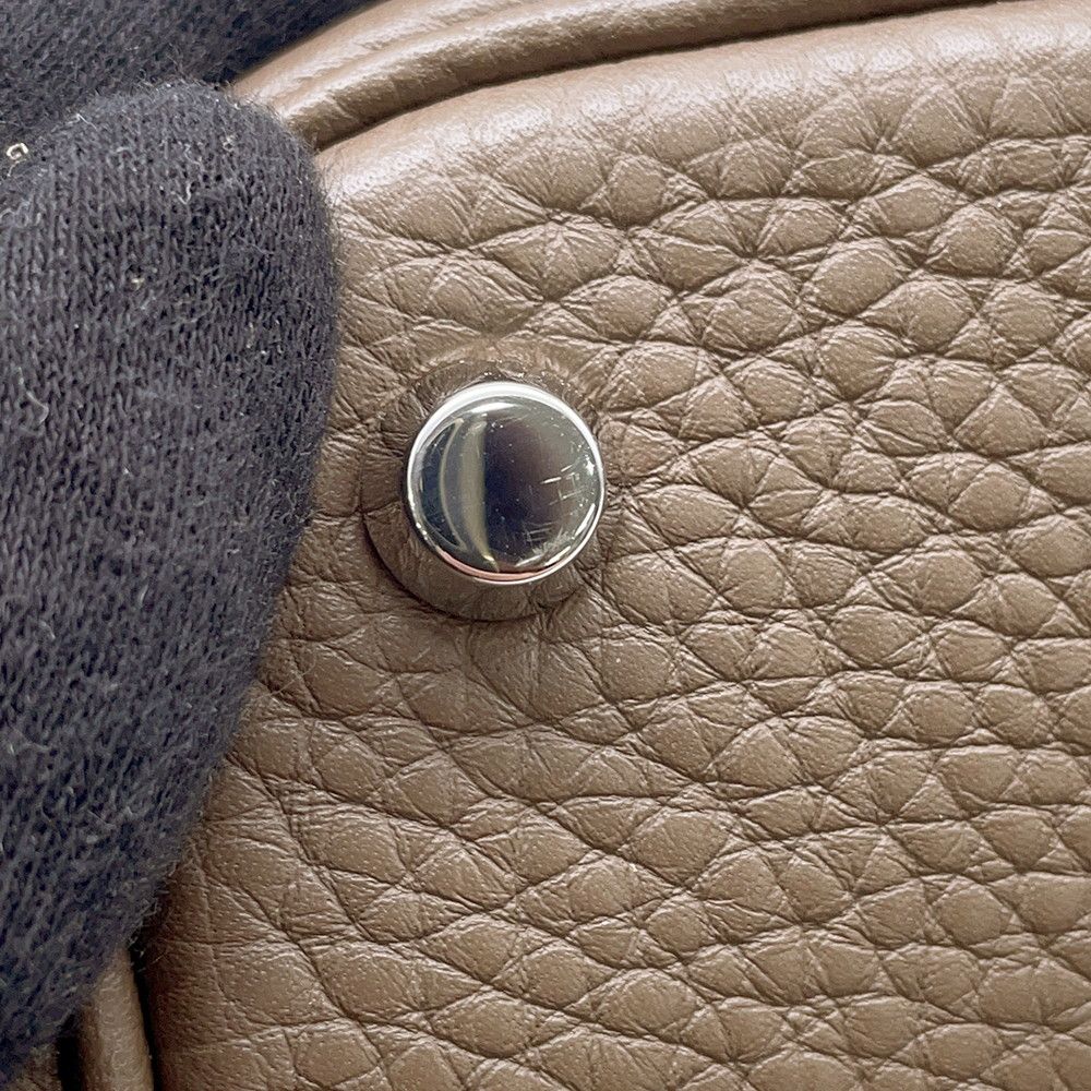 Hermes Handbag Picotin Lock PM Etoupe Silver Taurillon Clemence — view 8