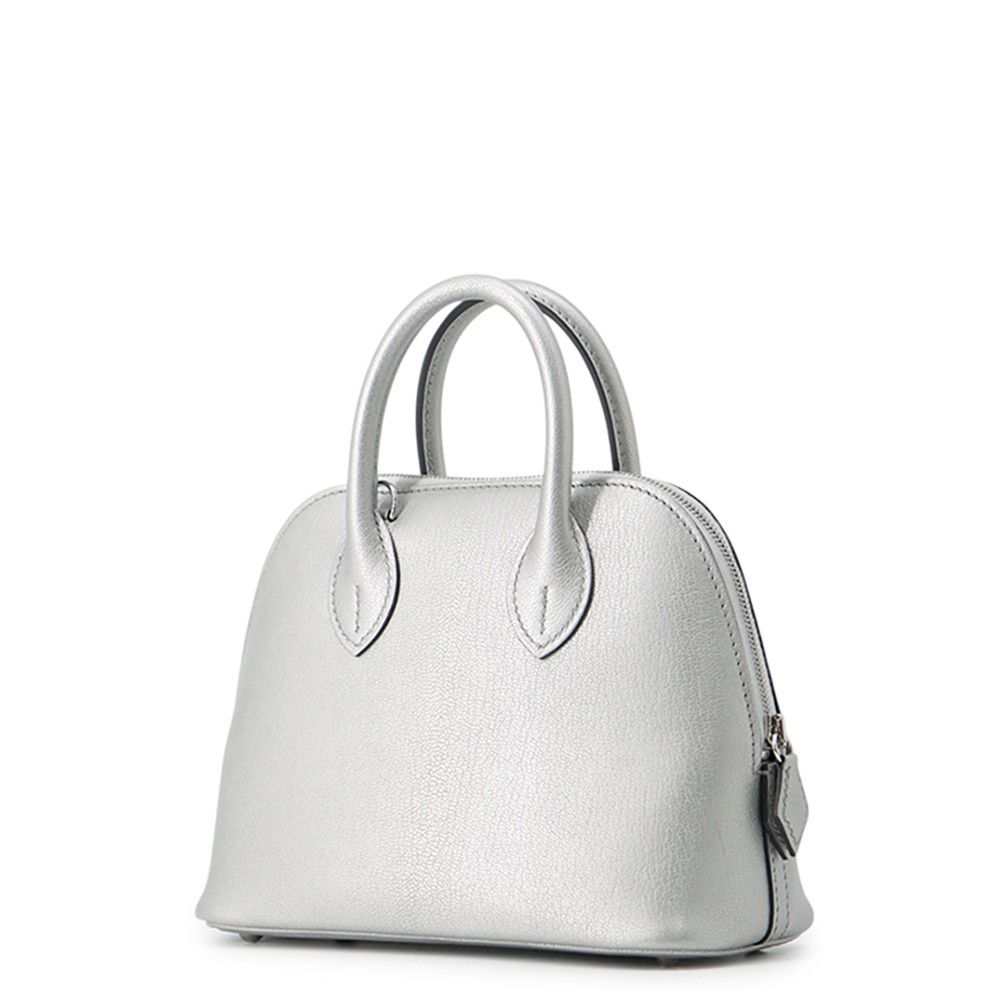 Hermes Bolide 1923 Mini Argent Silver Chevre Chamkila 2-Way Handbag — view 2