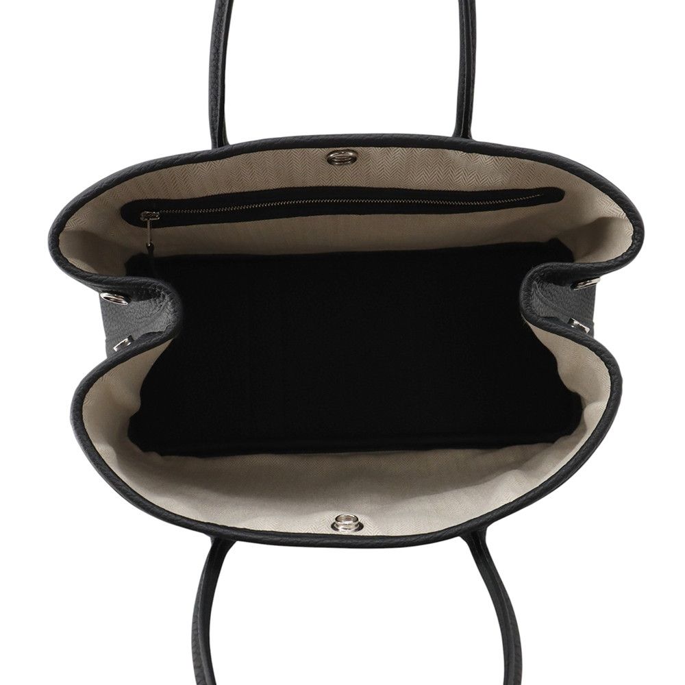 Hermes Tote Garden Party TPM Black Silver Togo — view 5