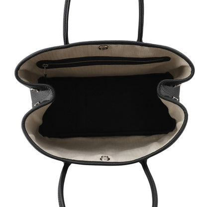 Hermes Tote Garden Party TPM Black Silver Togo — view 5