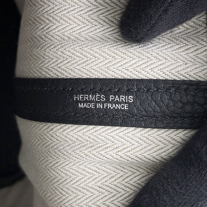 Hermes Tote Garden Party TPM Black Silver Togo — view 6