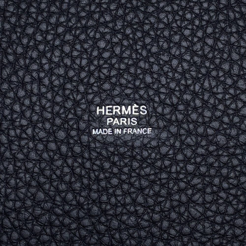 Hermes Handbag Picotin Lock MM Canvas Silver Taurillon Clemence — view 6