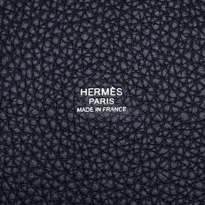 Hermes Handbag Picotin Lock MM Canvas Silver Taurillon Clemence — view 6