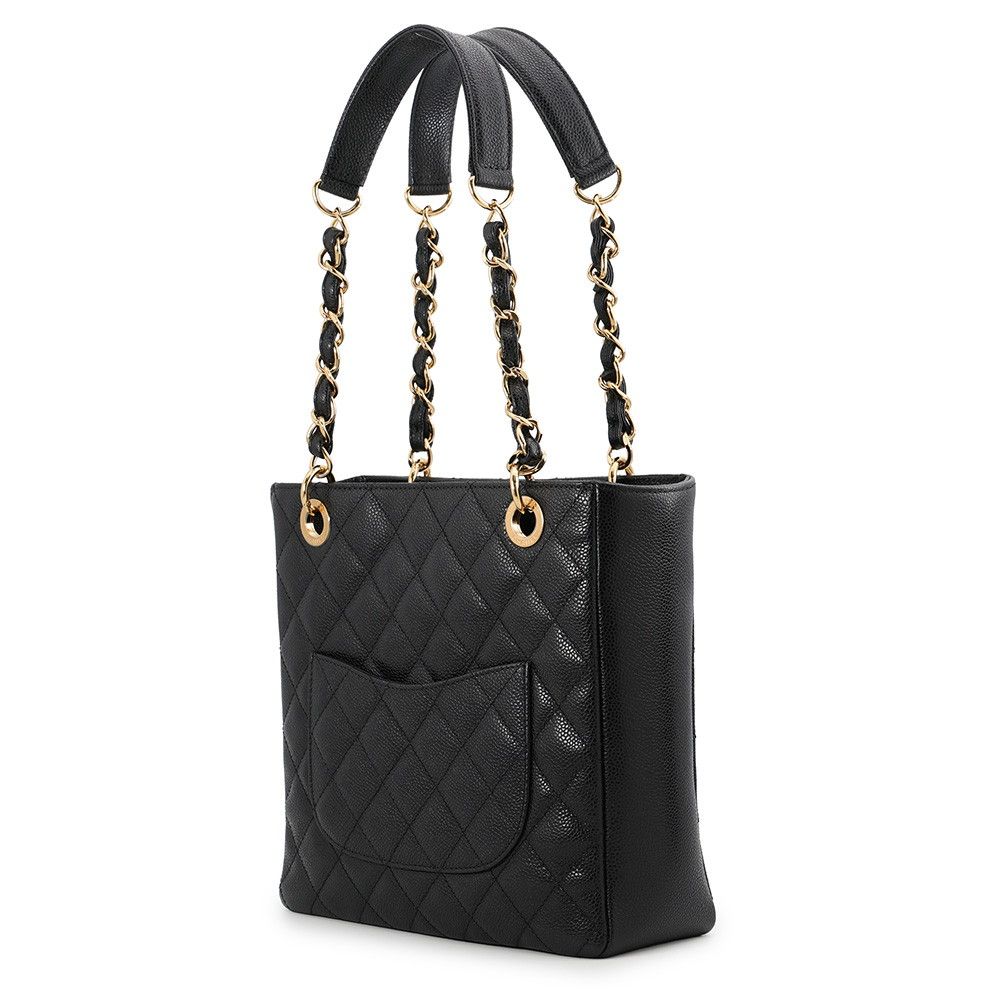 Chanel Tote Quilted CC Logo Black — view 2