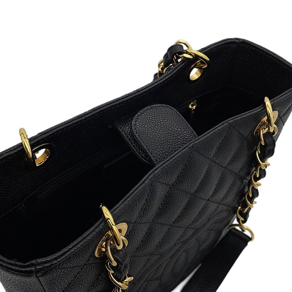 Chanel Tote Quilted CC Logo Black — view 6