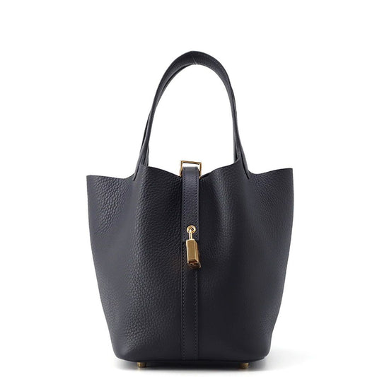 Hermes Handbag Picotin Lock PM Canvas Gold Taurillon Clemence Tote