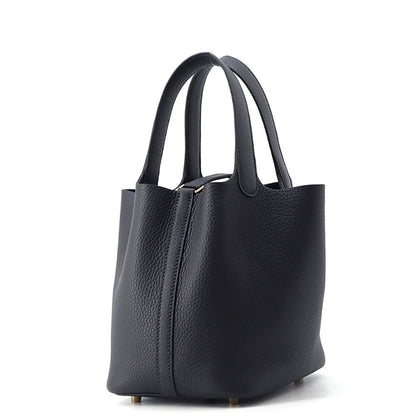 Hermes Handbag Picotin Lock PM Canvas Gold Taurillon Clemence Tote — view 2