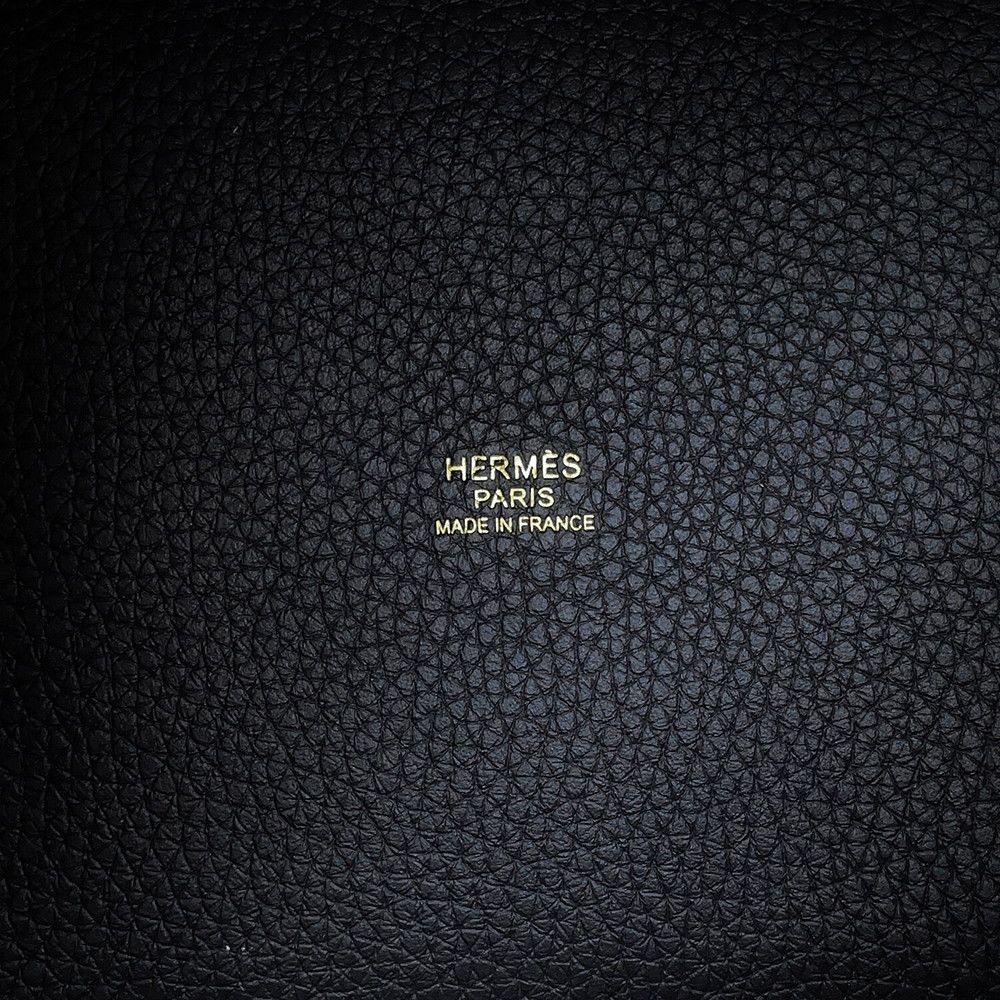 Hermes Handbag Picotin Lock PM Canvas Gold Taurillon Clemence Tote — view 6