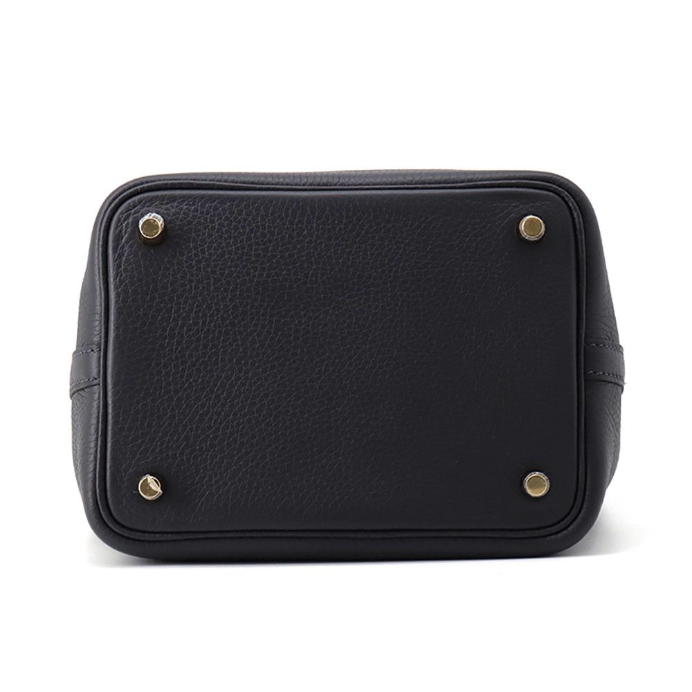 Hermes Handbag Picotin Lock PM Canvas Gold Taurillon Clemence Tote — view 3