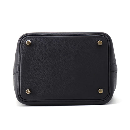 Hermes Handbag Picotin Lock PM Canvas Gold Taurillon Clemence Tote — view 3