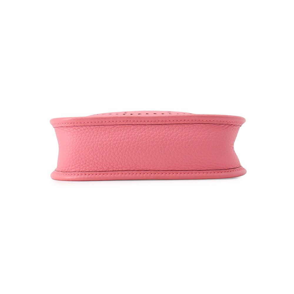 Hermes Shoulder Bag Evelyne TPM 111 Amazon Rose Azalea Rouge Pivoine Silver — view 3
