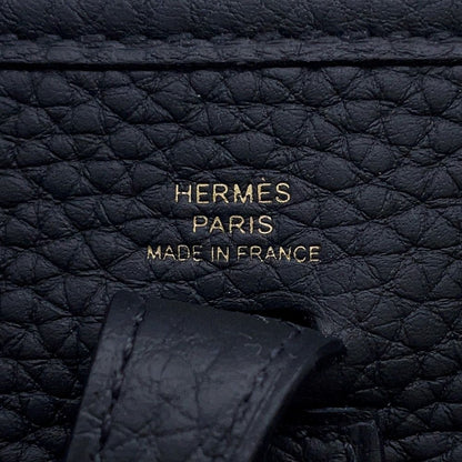 Hermes Shoulder Bag Evelyne TPM 111 Amazon Black Gold Taurillon Clemence — view 5