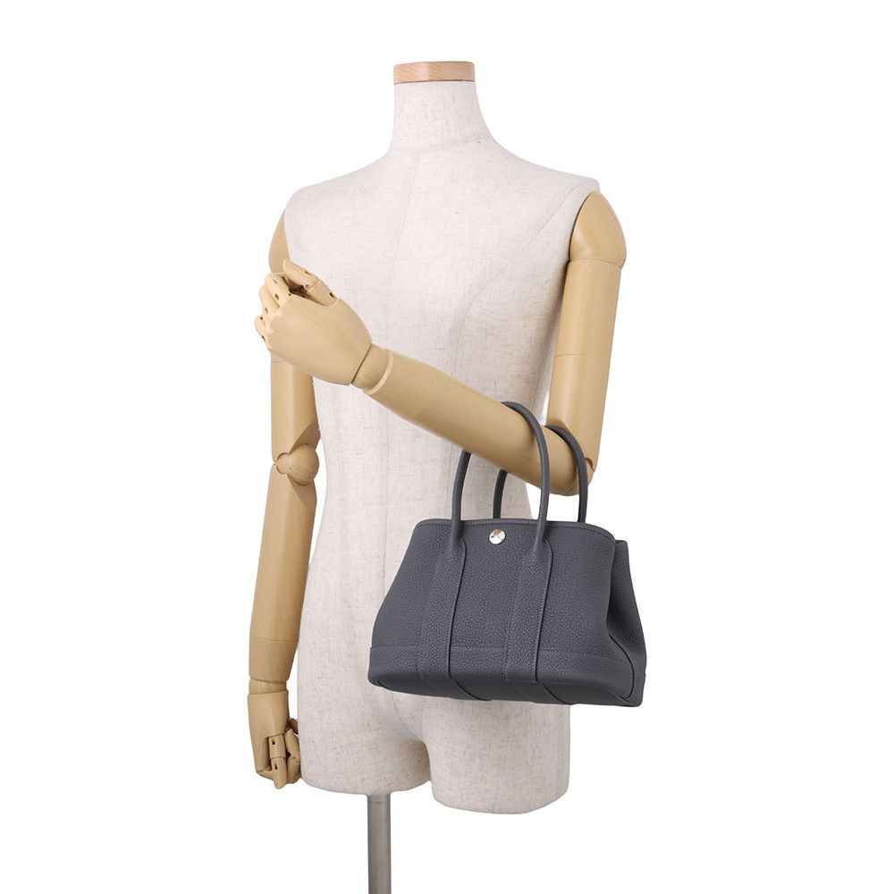 Hermes Tote Neo Garden 23 Party Ardoise Silver Negonda — view 4