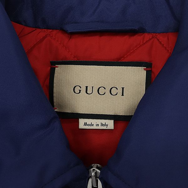 Gucci Logo Nylon Bomber Jacket Red Blue Color Apa Ako Abc — view 3