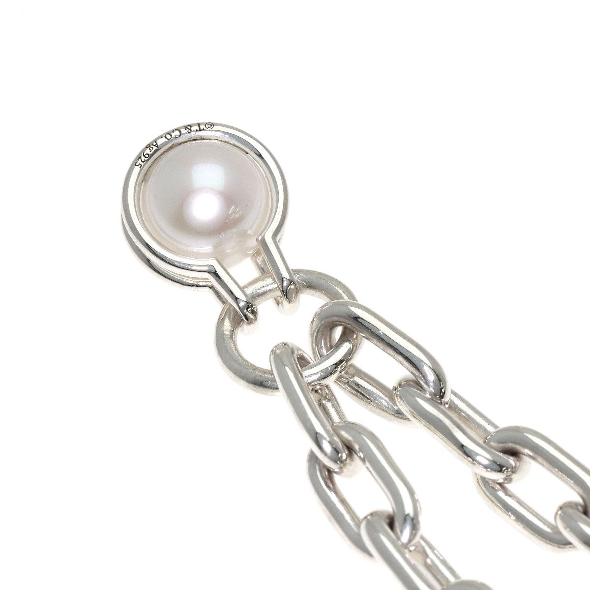 Tiffany & Co HardWear Fresh Water Pearl Necklace Silver — view 2