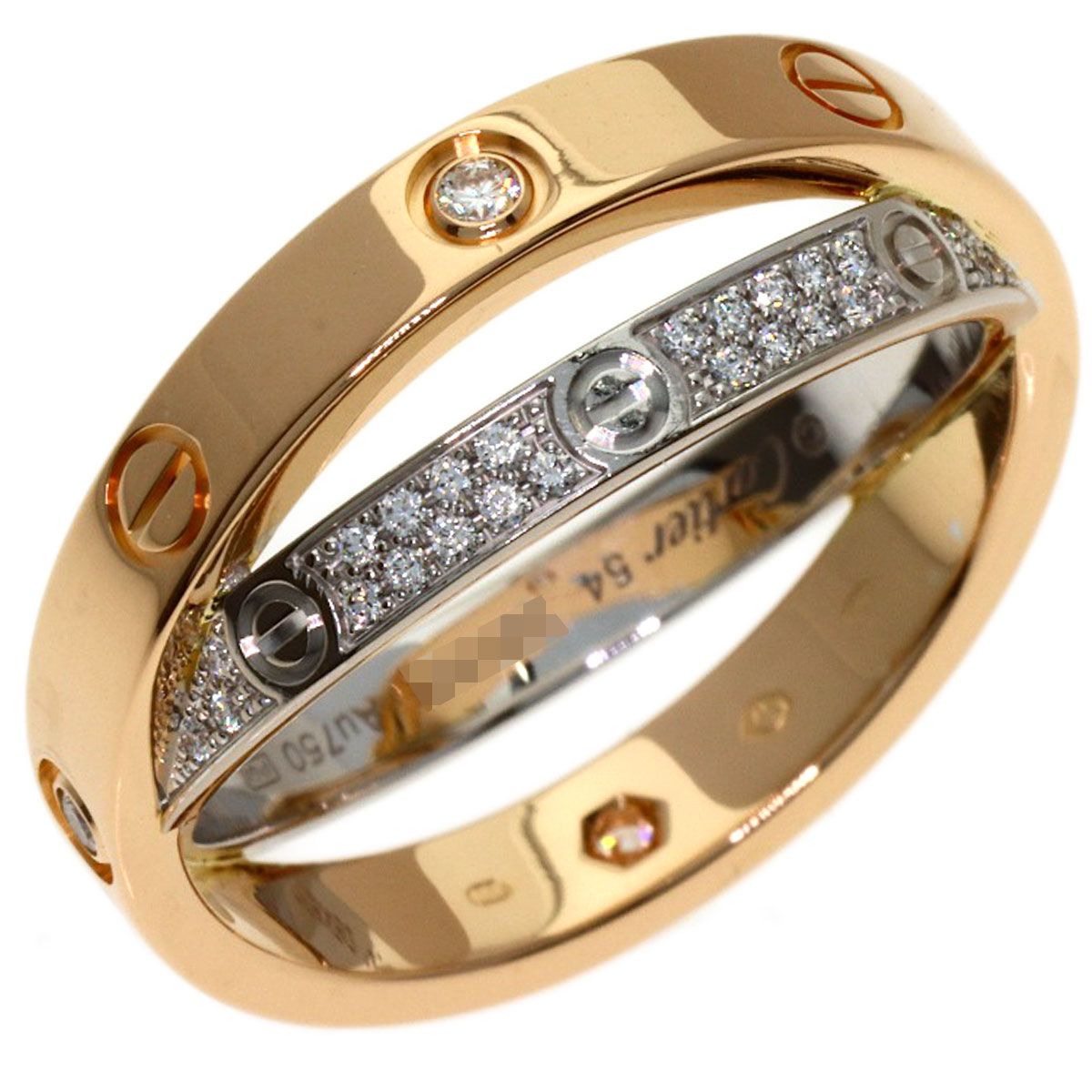 Cartier Be Love Full Pave Diamond 54 Ring — view 2