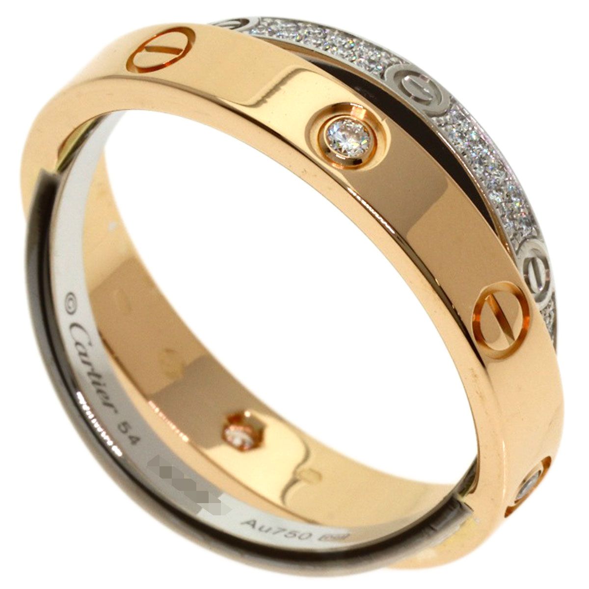 Cartier Be Love Full Pave Diamond 54 Ring