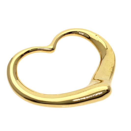 Tiffany & Co Open Heart Pendant 18k Yellow Gold Necklace