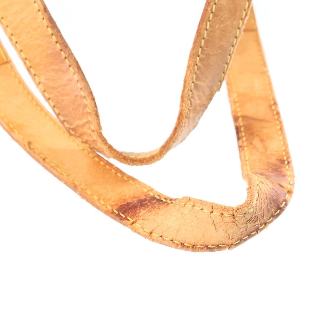 Louis Vuitton Monogram Keepall 45 Boston Bag Brown Leather Gold — view 8