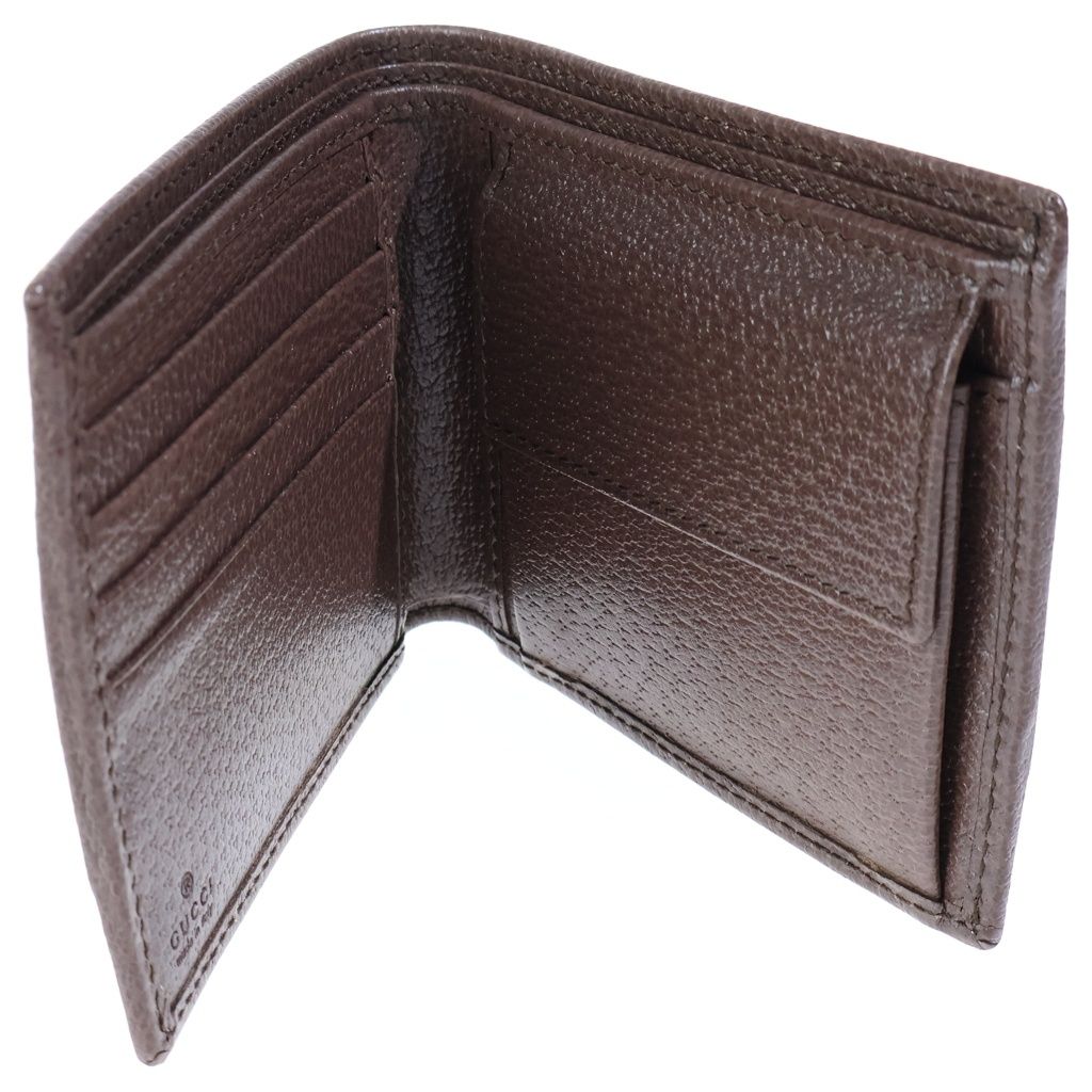 Gucci GG Supreme Ophidia Bifold Wallet Brown Beige — view 3