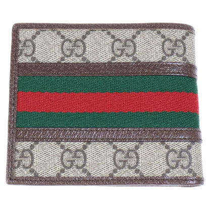 Gucci GG Supreme Ophidia Bifold Wallet Brown Beige — view 2